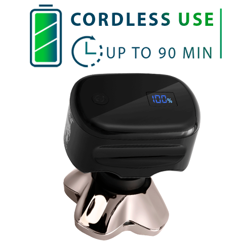 skull shaver pitbull gold pro gives 90 minutes of cordless use with 1400 mAh battery
